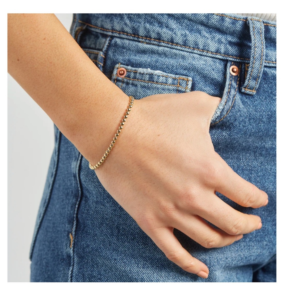 JENNIFER MEYER BEZEL TENNIS BRACELET